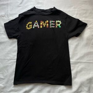 Super‎ Mario Black Gamer T-Shirt, S